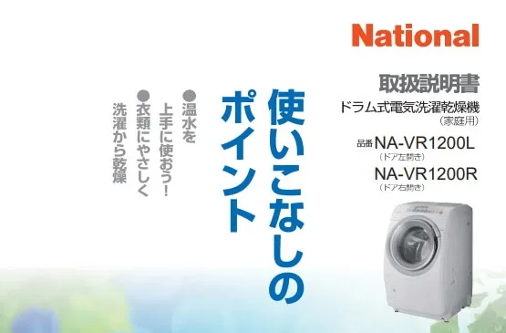 ドラム式洗濯機NA-VR1200の脱水が止まるので設定を変えてみた | 未ダ定